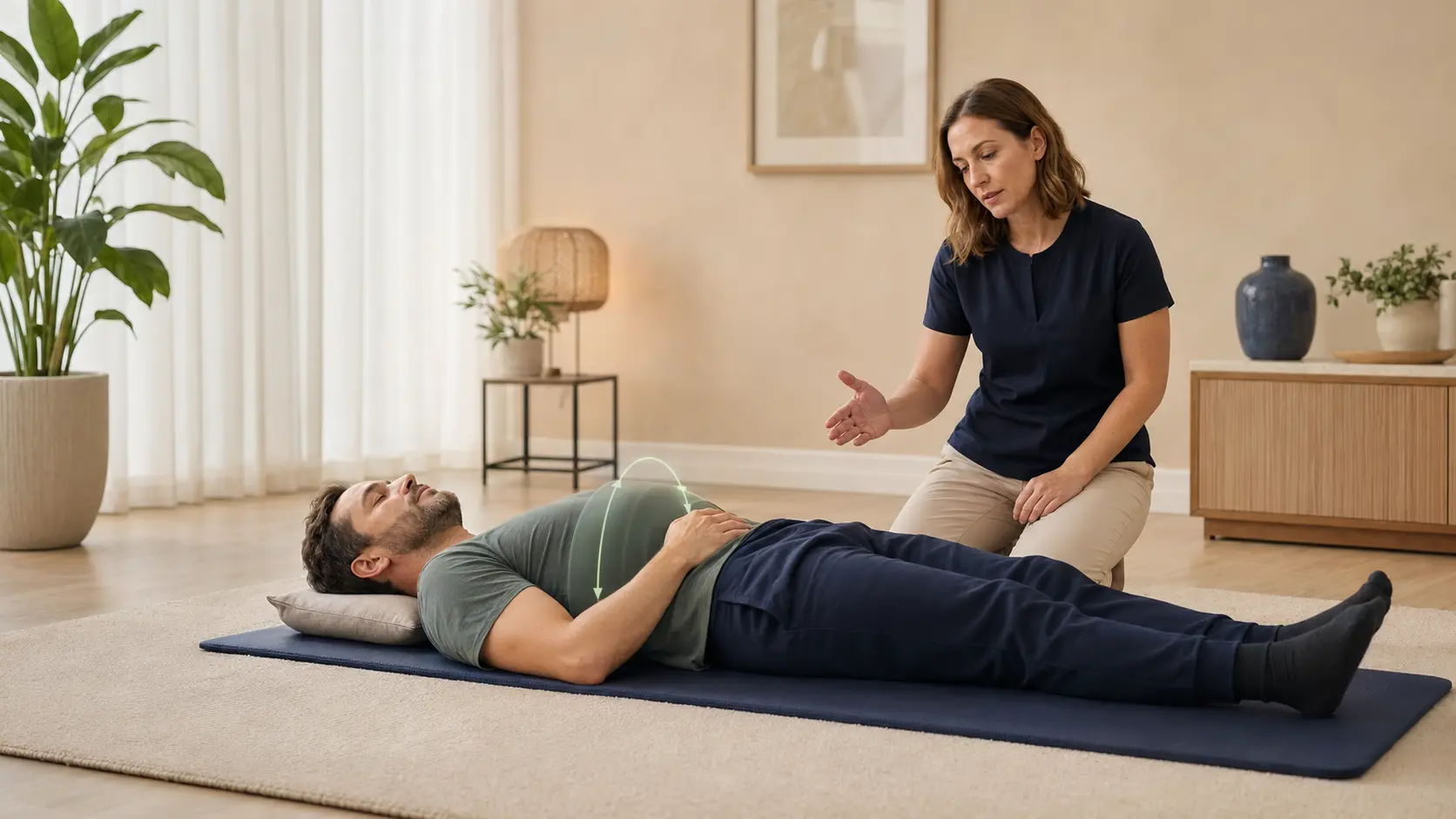 Exercise: Navel Breathing — basic version