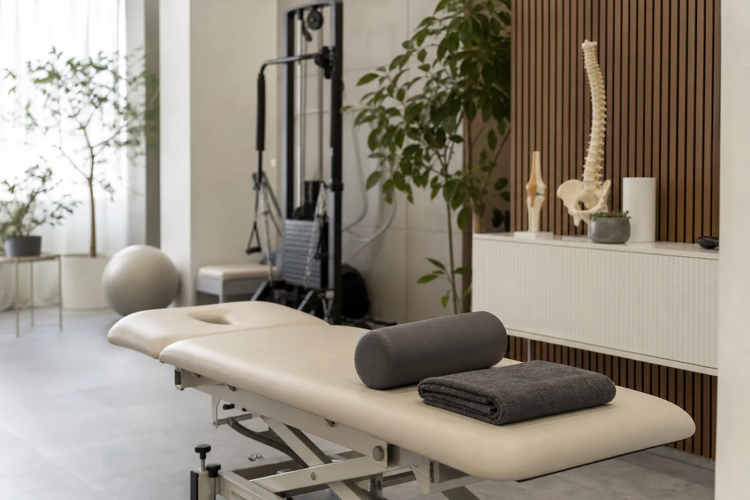 Waiting area interior at a recovery technologies clinic